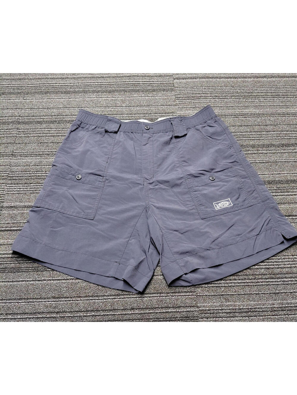 Aftco Fishing Shorts Mens 38 Blue Outdoor Utility Performance